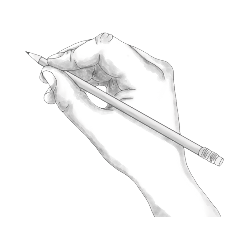 Hand som håller penna